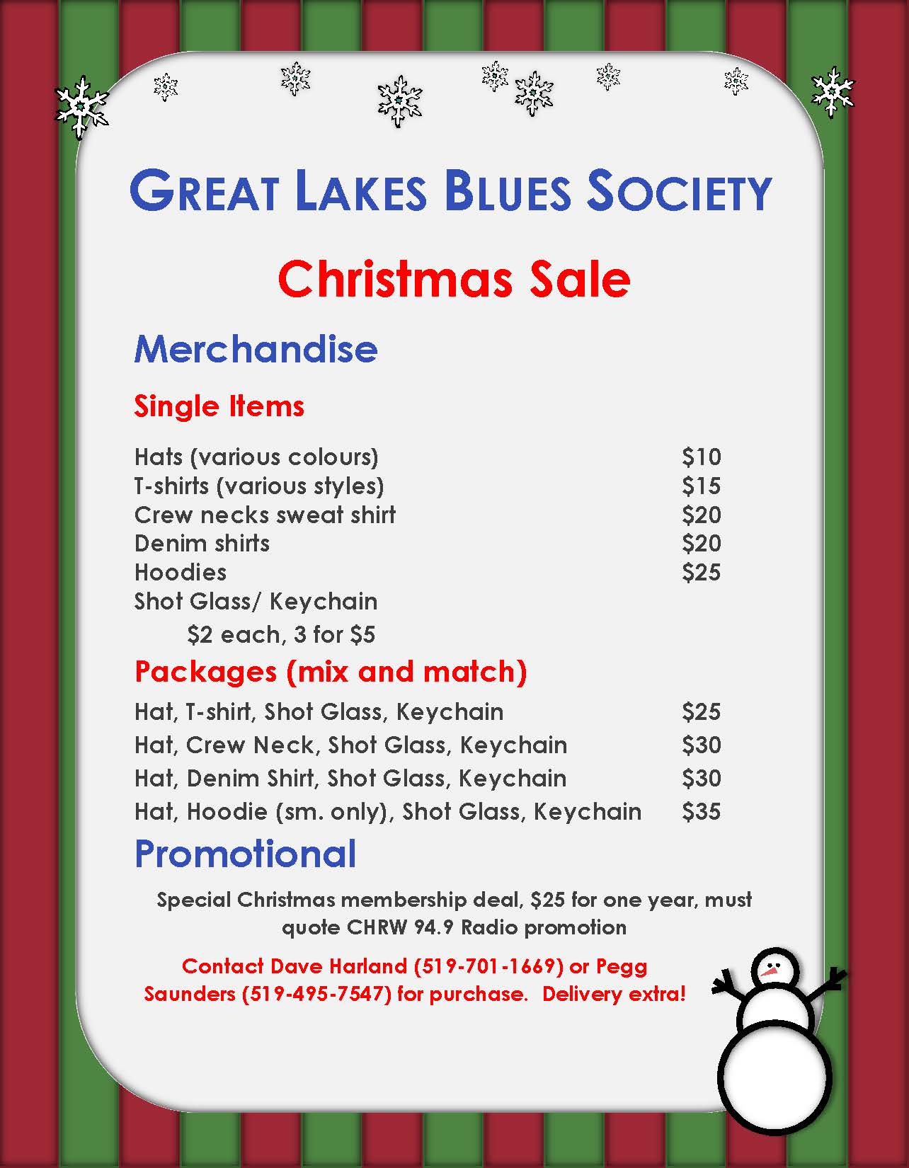 2014 Blues Society Christmas Sale & Promotion